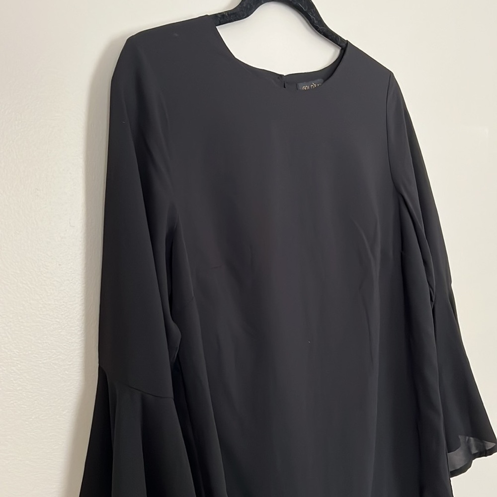 Goldray Black Flutter Sleeve Top - image 3